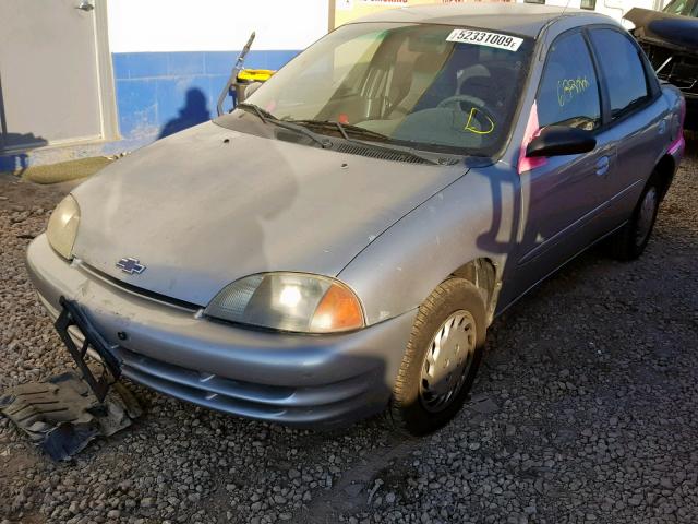 2C1MR522316712933 - 2001 CHEVROLET METRO LSI SILVER photo 2