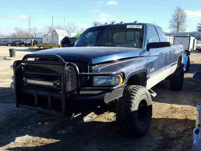 1B7KF23671J220928 - 2001 DODGE RAM 2500 BLUE photo 2