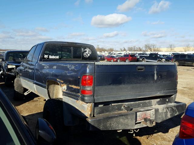 1B7KF23671J220928 - 2001 DODGE RAM 2500 BLUE photo 3