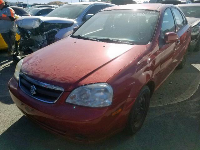 KL5JD56Z57K550228 - 2007 SUZUKI FORENZA BA RED photo 2