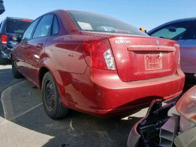 KL5JD56Z57K550228 - 2007 SUZUKI FORENZA BA RED photo 3