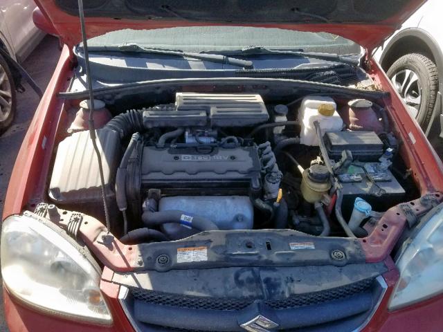 KL5JD56Z57K550228 - 2007 SUZUKI FORENZA BA RED photo 7