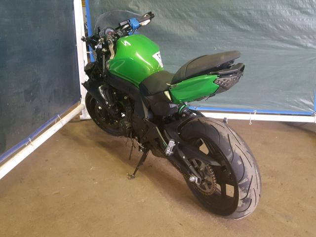JKAEXEE17FDA20096 - 2015 KAWASAKI EX650 E GREEN photo 3