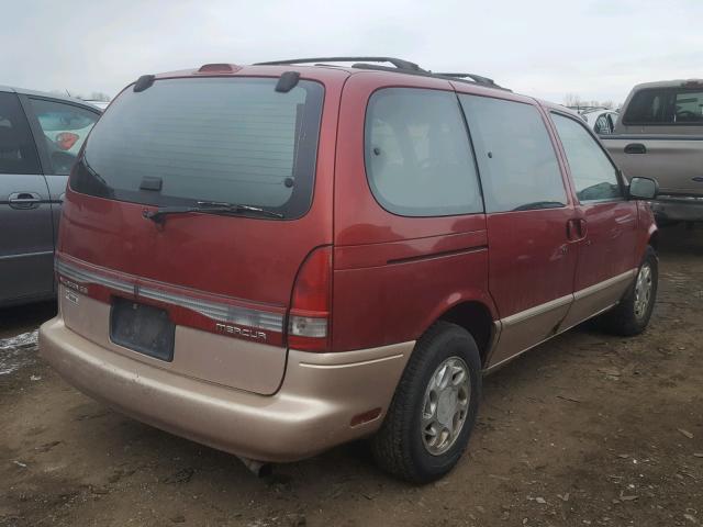 4M2DV11W6TDJ46177 - 1996 MERCURY VILLAGER RED photo 4