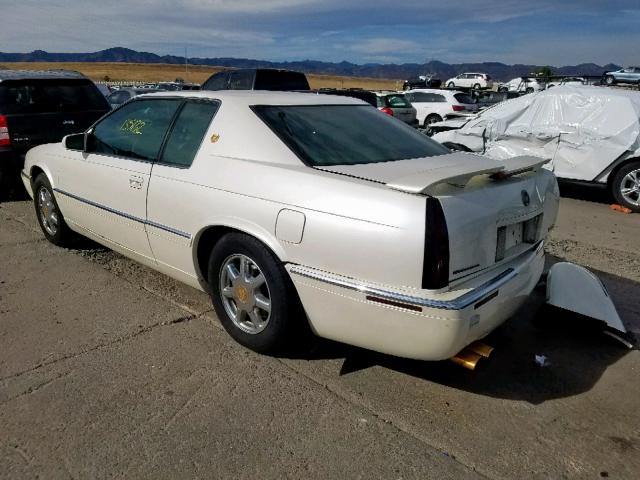 1G6ET1298YB702875 - 2000 CADILLAC ELDORADO T WHITE photo 3