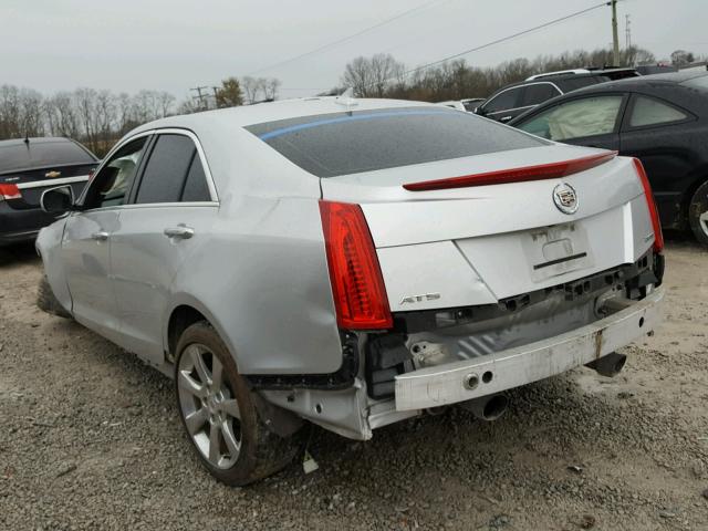 1G6AB5RX1E0177999 - 2014 CADILLAC ATS LUXURY SILVER photo 3