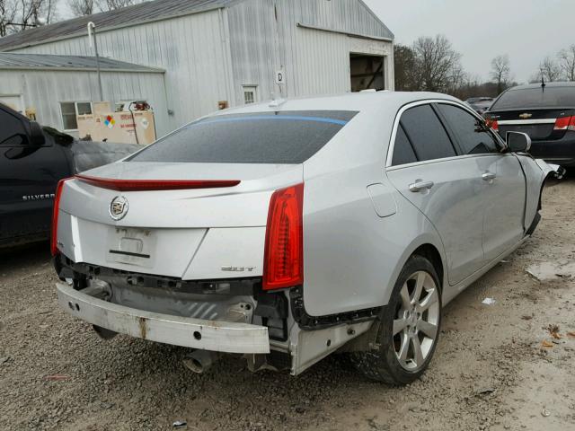 1G6AB5RX1E0177999 - 2014 CADILLAC ATS LUXURY SILVER photo 4