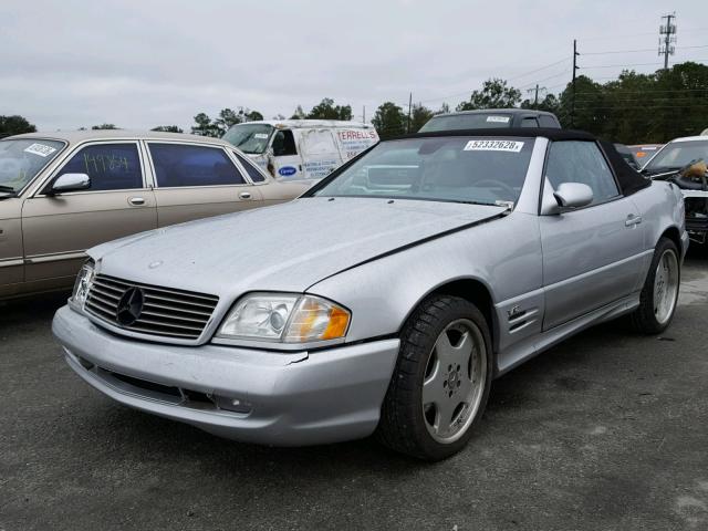 WDBFA76F71F198889 - 2001 MERCEDES-BENZ SL 600 SILVER photo 2