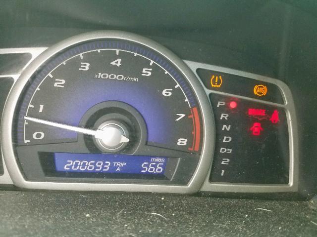 2HGFA16988H304429 - 2008 HONDA CIVIC EXL 灰色 照片 8