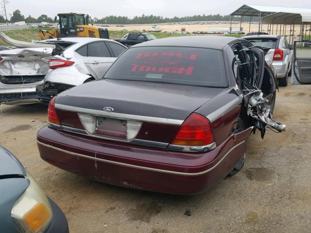 2FAFP71W8WX145482 - 1998 FORD CROWN VICT BURGUNDY photo 4