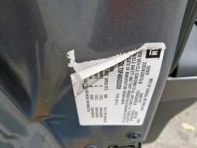 2CKDL73F466033058 - 2006 PONTIAC TORRENT GRAY photo 10