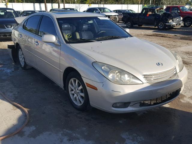 JTHBF30G130099372 - 2003 LEXUS ES 300 SILVER photo 1