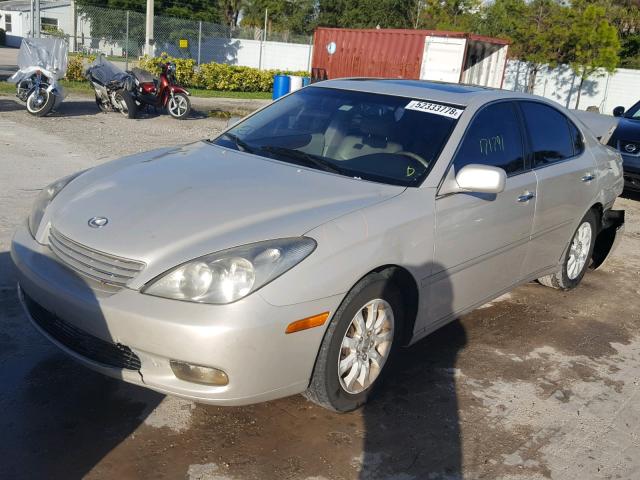 JTHBF30G130099372 - 2003 LEXUS ES 300 SILVER photo 2