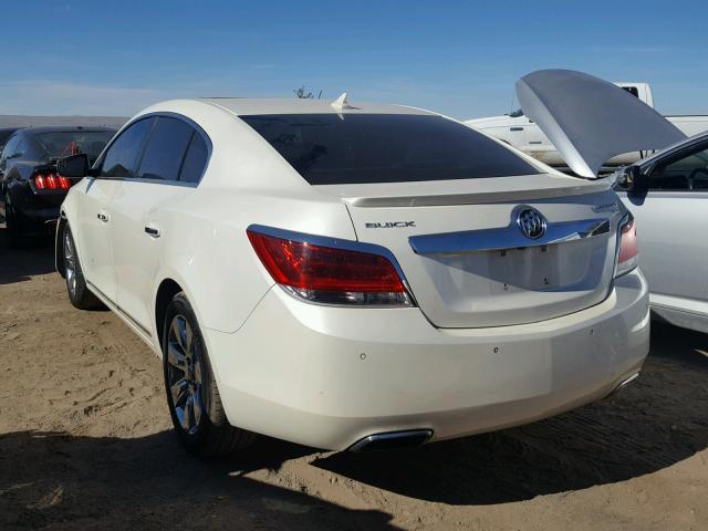 1G4GE5GD0BF260674 - 2011 BUICK LACROSSE C WHITE photo 3