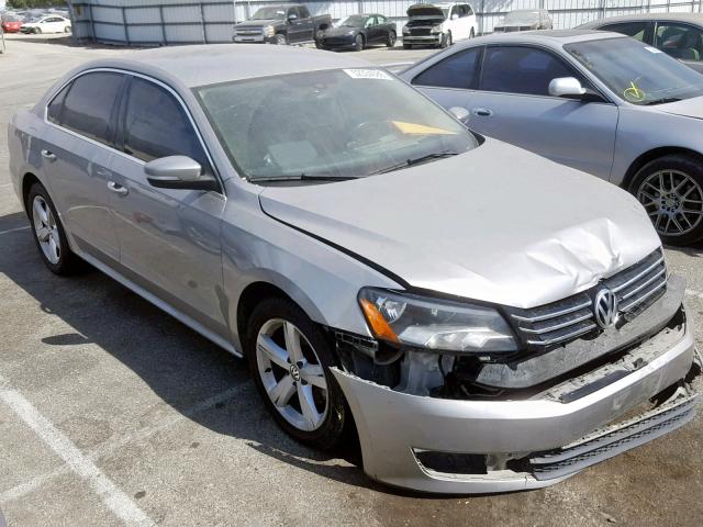 1VWBP7A37DC061739 - 2013 VOLKSWAGEN PASSAT SE SILVER photo 1