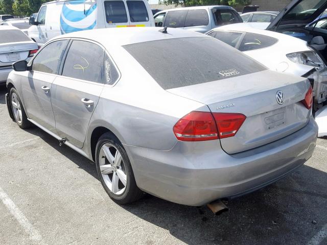 1VWBP7A37DC061739 - 2013 VOLKSWAGEN PASSAT SE SILVER photo 3