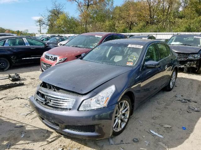 JNKCV61F89M362134 - 2009 INFINITI G37 GRAY photo 2