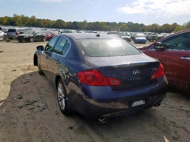 JNKCV61F89M362134 - 2009 INFINITI G37 GRAY photo 3