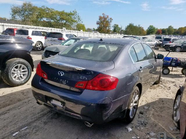 JNKCV61F89M362134 - 2009 INFINITI G37 GRAY photo 4