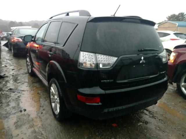 JA4AS3AW7CU030879 - 2012 MITSUBISHI OUTLANDER BLACK photo 3