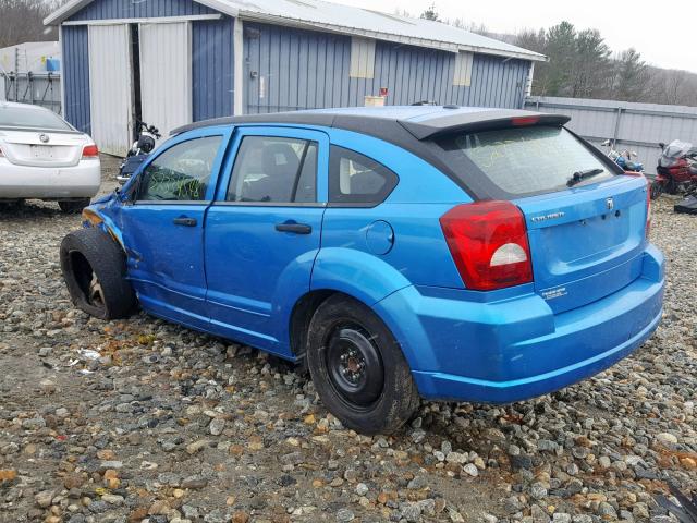 1B3HB48B18D619271 - 2008 DODGE CALIBER SX BLUE photo 3