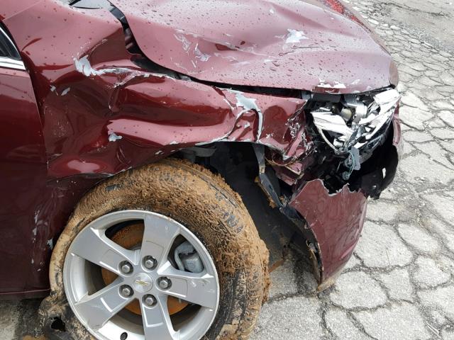 1G11C5SL2FF106609 - 2015 CHEVROLET MALIBU 1LT BURGUNDY photo 9