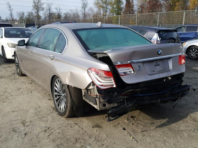 WBAKB8C54BCY66808 - 2011 BMW 750LI GRAY photo 3