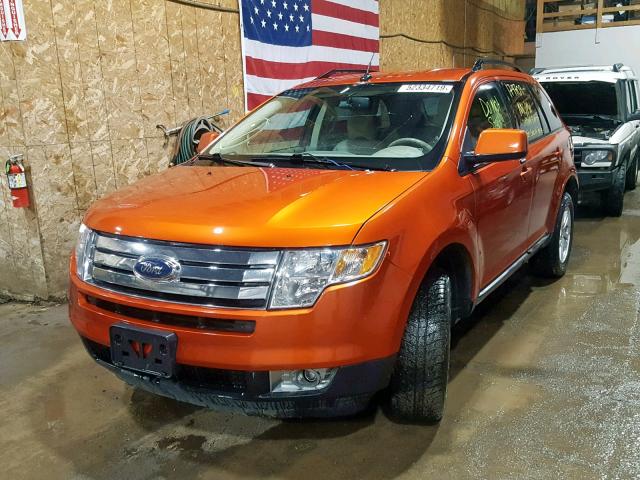 2FMDK48C27BA75370 - 2007 FORD EDGE SEL ORANGE photo 2