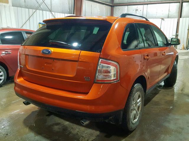 2FMDK48C27BA75370 - 2007 FORD EDGE SEL ORANGE photo 4