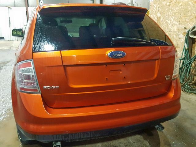 2FMDK48C27BA75370 - 2007 FORD EDGE SEL ORANGE photo 9