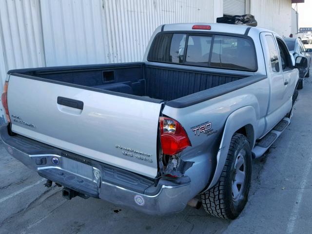 5TETU62NX5Z066849 - 2005 TOYOTA TACOMA PRE SILVER photo 4