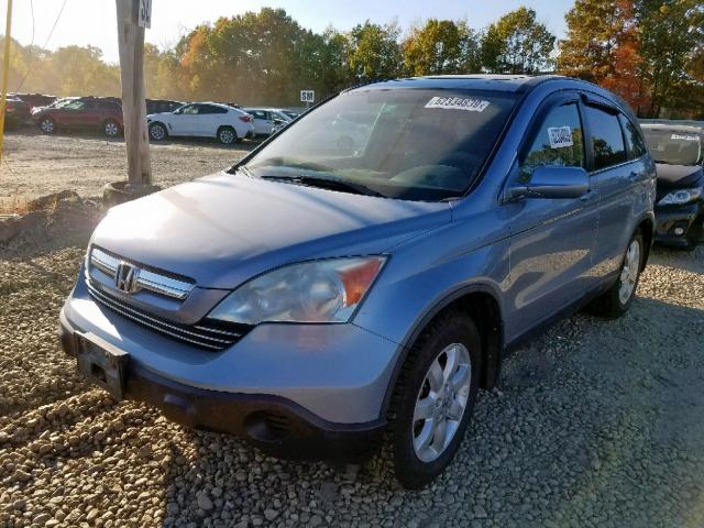 5J6RE48708L030556 - 2008 HONDA CR-V EXL BLUE photo 2