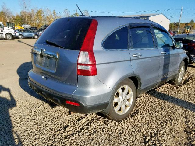 5J6RE48708L030556 - 2008 HONDA CR-V EXL BLUE photo 4