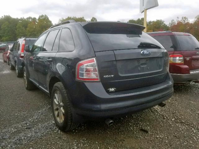 2FMDK48C17BA90247 - 2007 FORD EDGE SEL BLACK photo 3