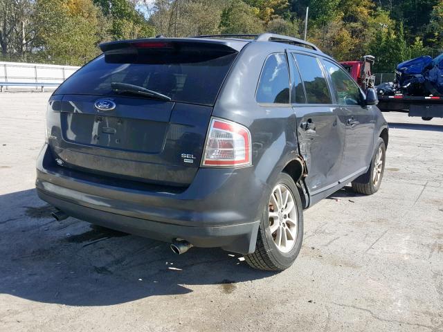 2FMDK48C17BA90247 - 2007 FORD EDGE SEL BLACK photo 4