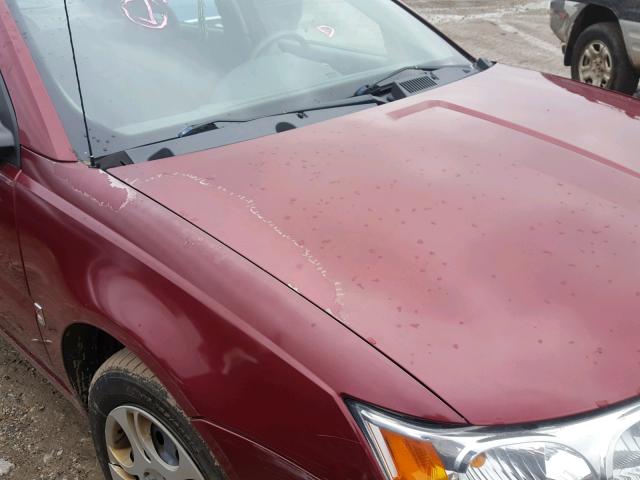 1G8AJ52F34Z197984 - 2004 SATURN ION LEVEL MAROON photo 9