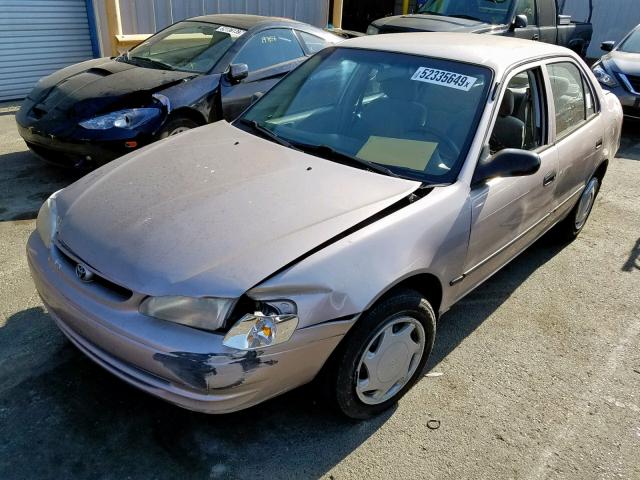 1NXBR12E8YZ347122 - 2000 TOYOTA COROLLA VE TAN photo 2