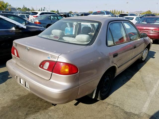 1NXBR12E8YZ347122 - 2000 TOYOTA COROLLA VE TAN photo 4