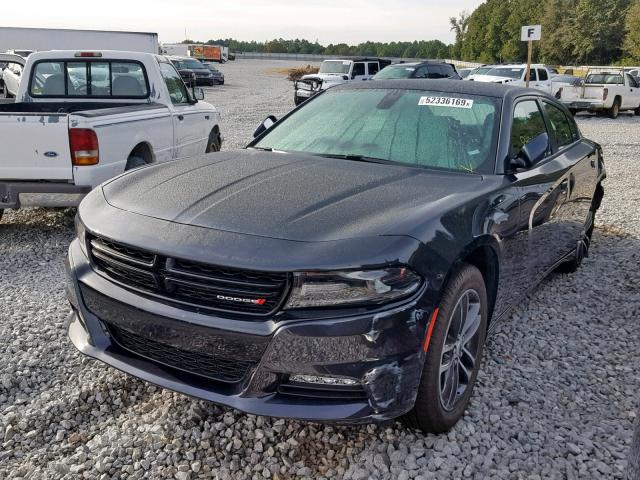 2C3CDXJG6KH639055 - 2019 DODGE CHARGER SX CHARCOAL photo 2