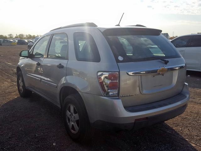 2CNDL13F776105100 - 2007 CHEVROLET EQUINOX LS SILVER photo 3