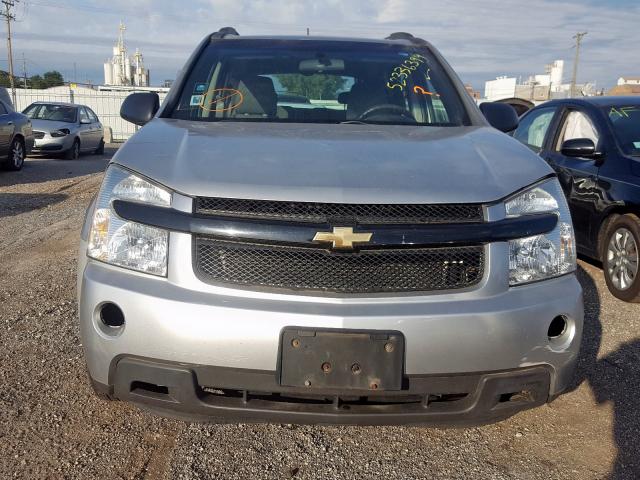 2CNDL13F776105100 - 2007 CHEVROLET EQUINOX LS SILVER photo 9