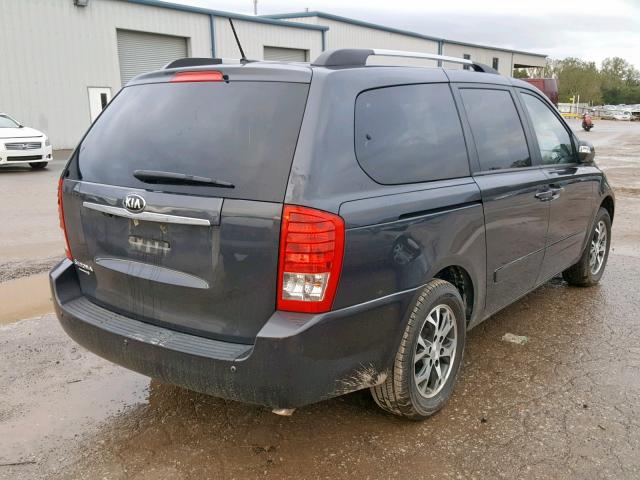 KNDMG4C75E6591007 - 2014 KIA SEDONA LX GRAY photo 4