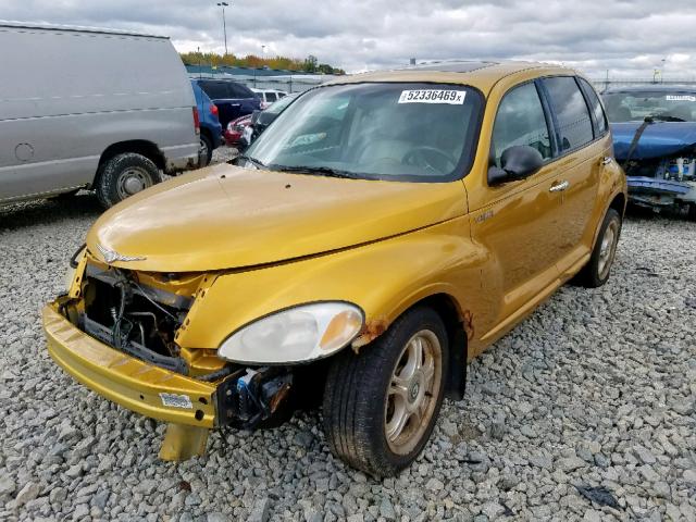 3C8FY68B22T332957 - 2002 CHRYSLER PT CRUISER GOLD photo 2