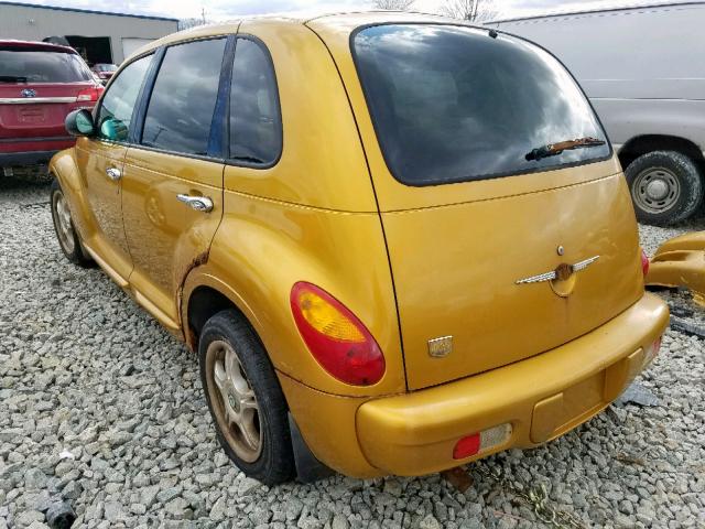 3C8FY68B22T332957 - 2002 CHRYSLER PT CRUISER GOLD photo 3