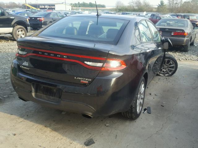 1C3CDFCH5DD293404 - 2013 DODGE DART LIMIT BLACK photo 4