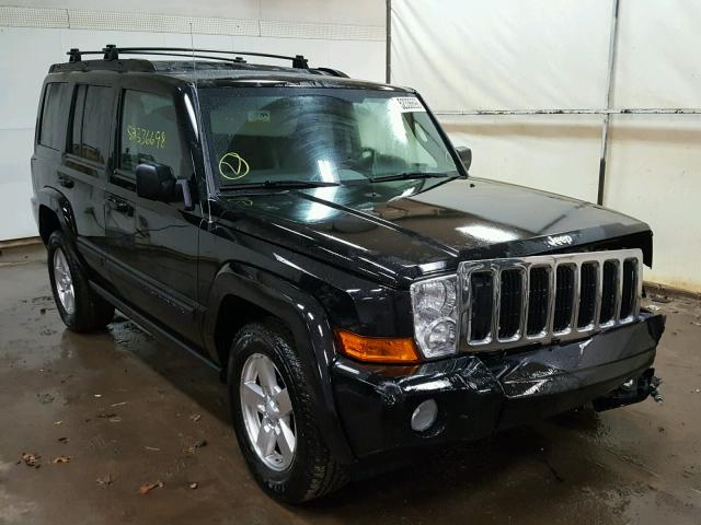 1J8HG48P37C573516 - 2007 JEEP COMMANDER BLACK photo 1