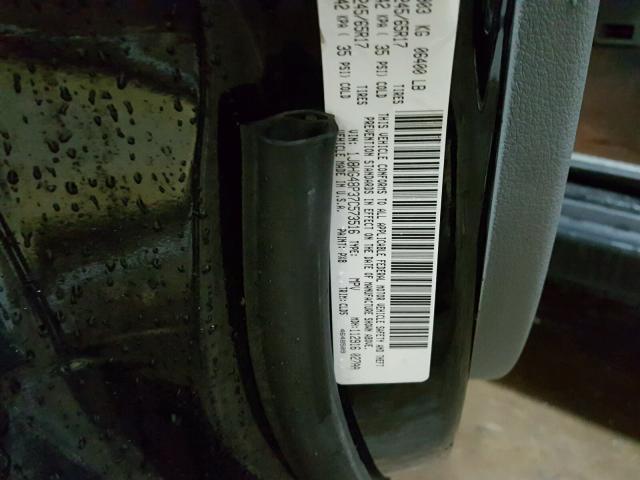 1J8HG48P37C573516 - 2007 JEEP COMMANDER BLACK photo 10