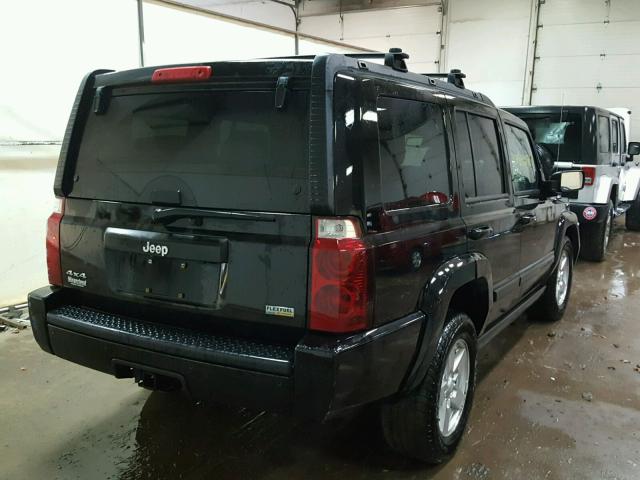 1J8HG48P37C573516 - 2007 JEEP COMMANDER BLACK photo 4