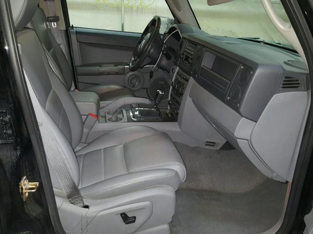 1J8HG48P37C573516 - 2007 JEEP COMMANDER BLACK photo 5