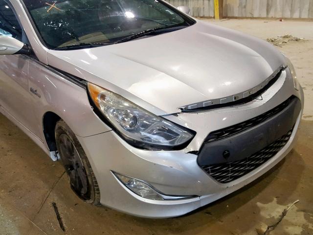 KMHEC4A48DA065793 - 2013 HYUNDAI SONATA HYB SILVER photo 9